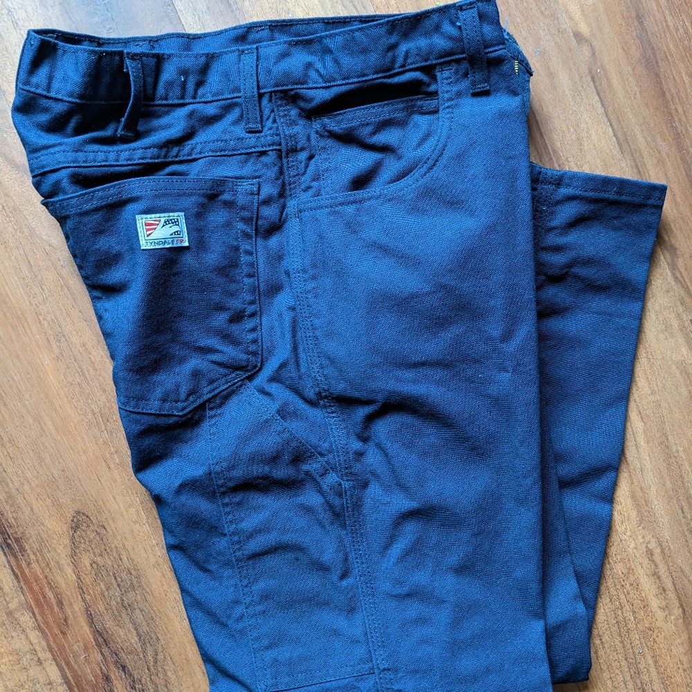 Tyndale Mens Navy FR Flame Resistant Pants Size 34x29 Protective Work Wear
